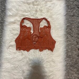 Rust Lace Racerback Bralette
